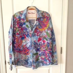 Robert Graham Limited Edition Embroidered shirt, size Mens large